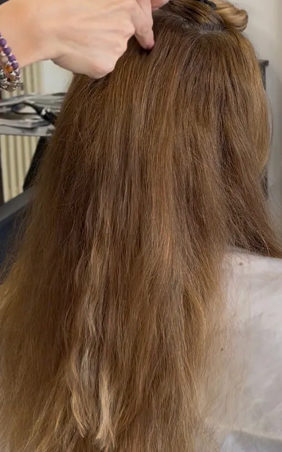 Prima: capelli mossi e spenti